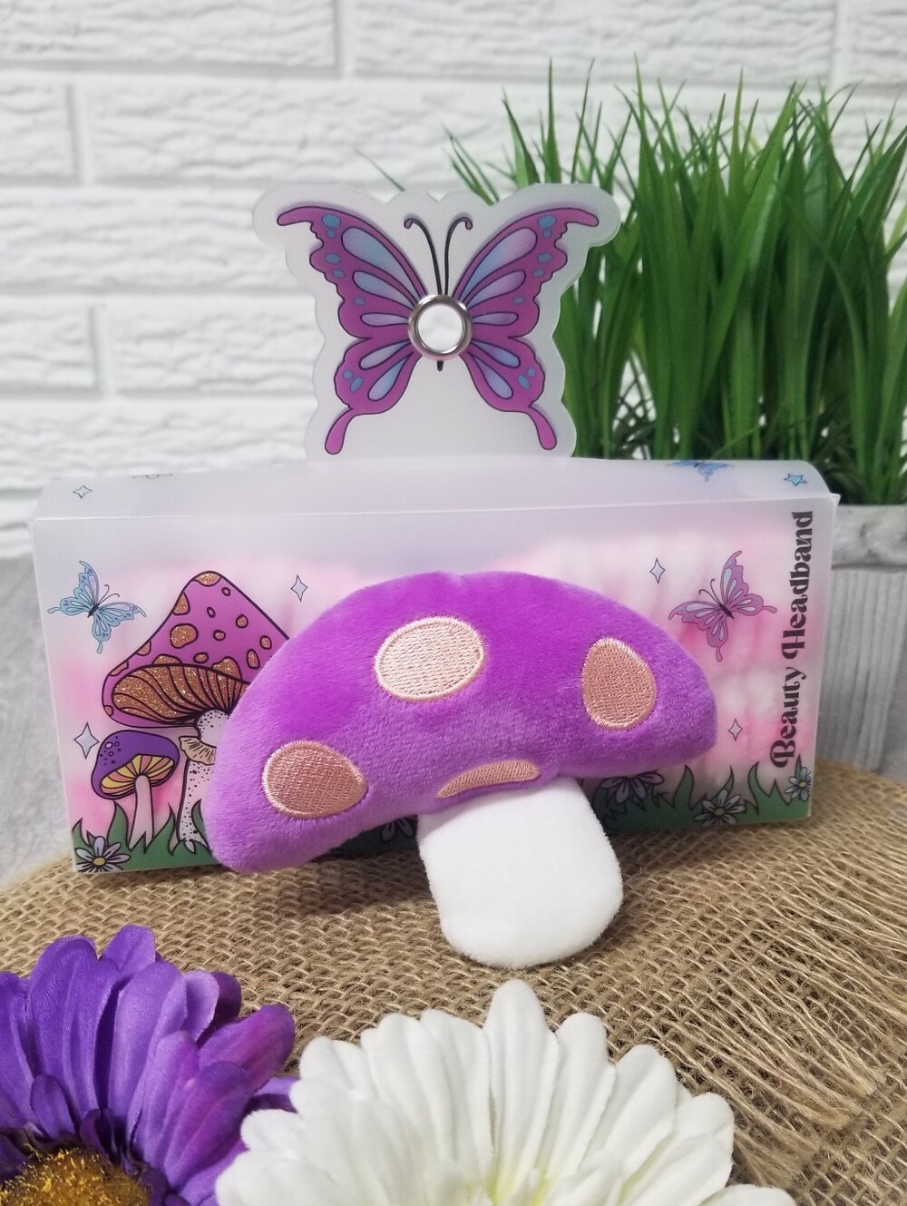 3D Plush Mushroom Spa Headband